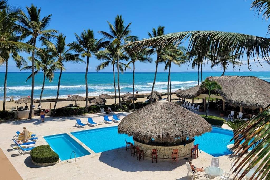 Appartamento Oceanview Penthouse On The Beach Cabarete Esterno foto